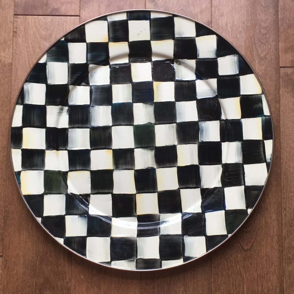 MacKenzie-Childs 16” enamel serving platter